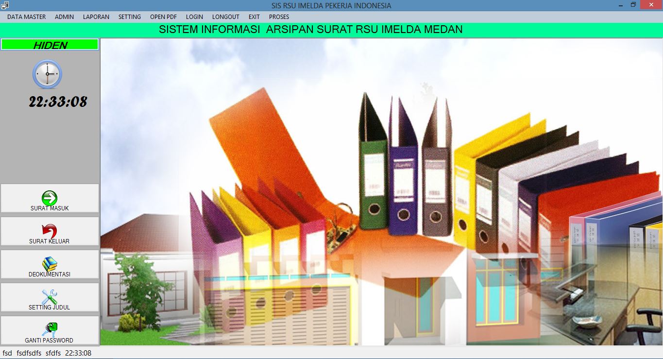 Aplikasi Arsip Surat Masuk dan Surat Keluar di Rumah Sakit Vb.Net