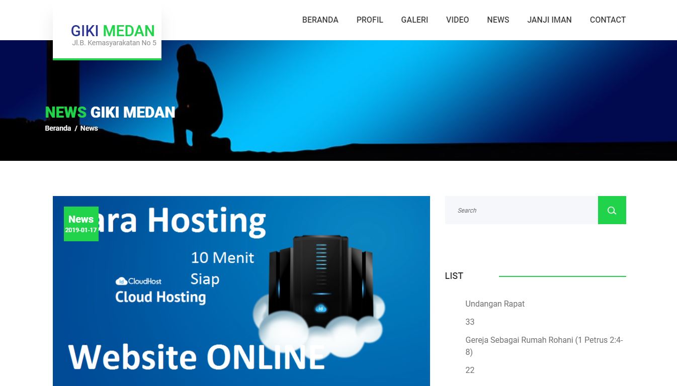 Sistem Informasi Gereja  atau Web Site Geraja Berbasis PHP MySQLI dan Database - Download Gratis
