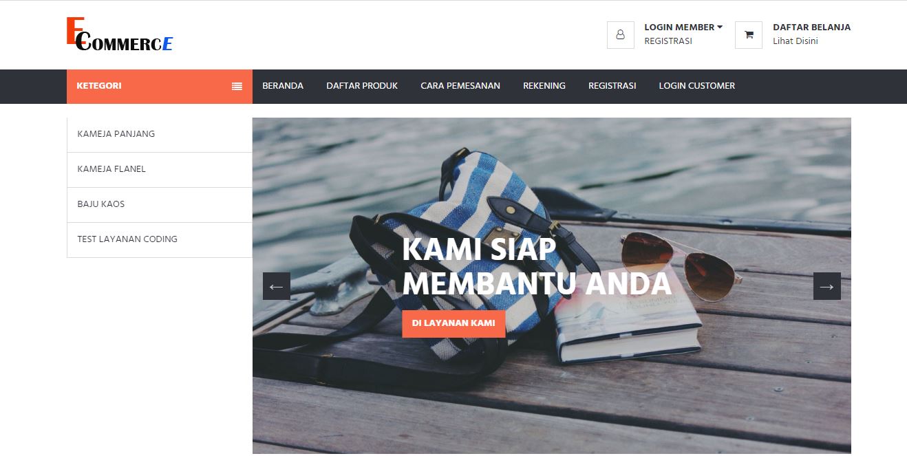 Sistem Informasi E-Commerce Distro Menggunakan Bahasa  Pemrogramman PHP Ektensi MySQLi